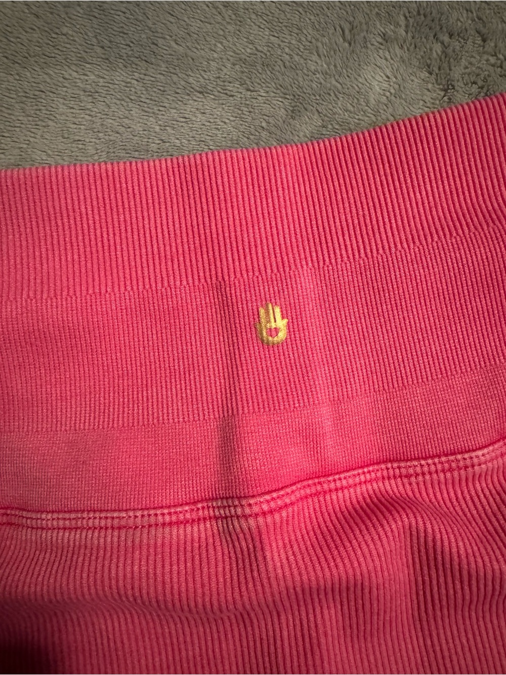 Spiritual Gangster Pink Ribbed Seamless Shortie yoga shorts size M/L